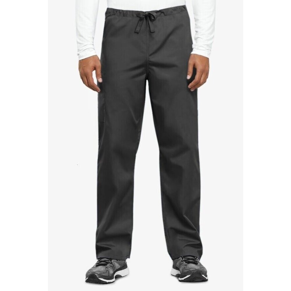 Cherokee Workwear Unisex Fit 3-Pocket Drawstring Scrub Pants - 4100 Black Small‎